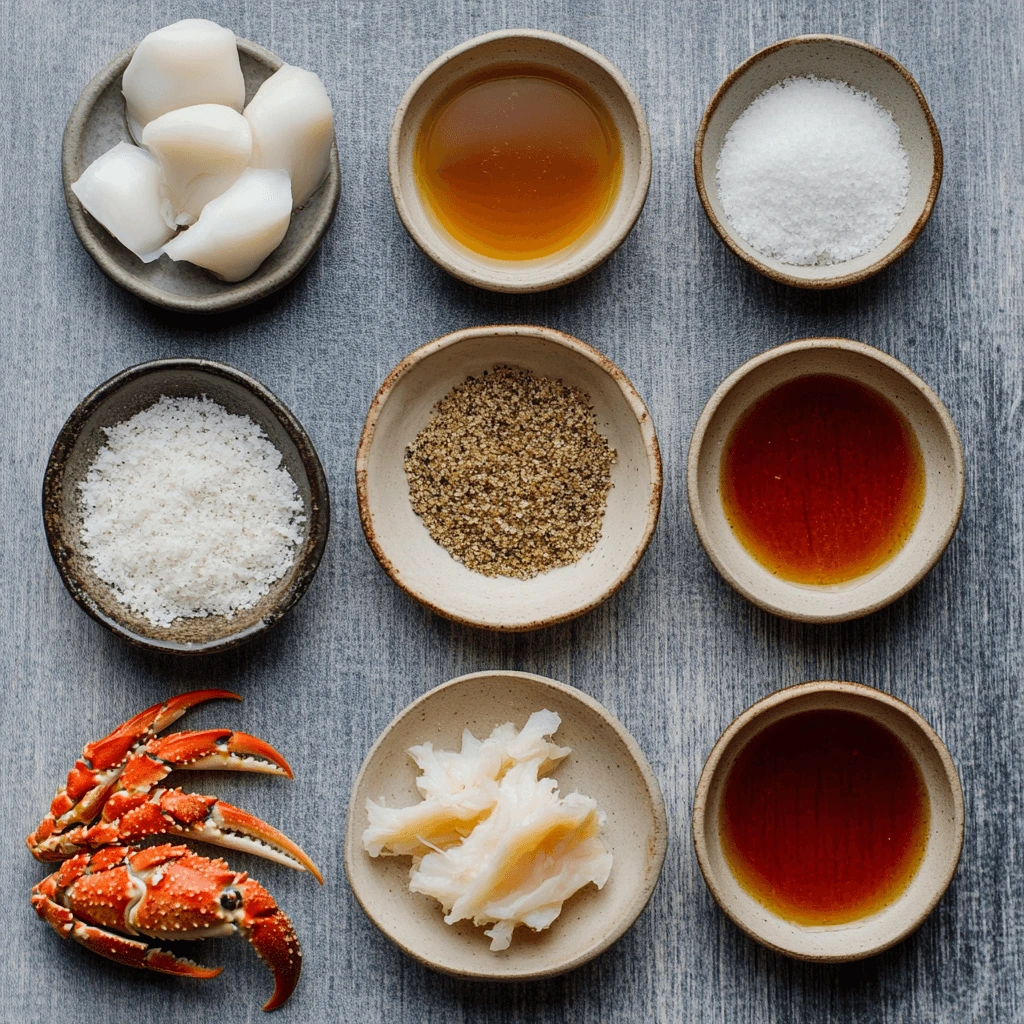 Freshly baked crab brulee with a golden caramelized crust in a white ramekin.