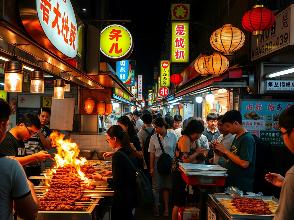 Asian street meat Asia