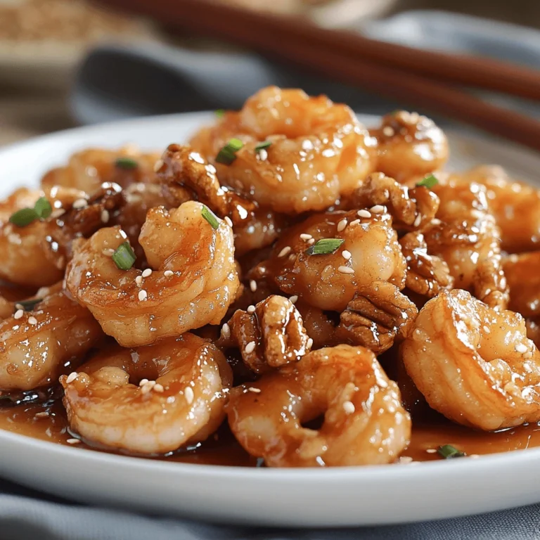 A plate of crispy honey walnut shrimp coated in a sweet, creamy honey-mayo sauce, garnished with caramelized walnuts and served fresh.